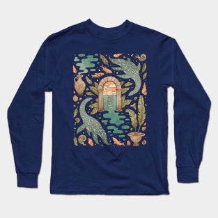 Paradise Panthalassa | Mythical Ocean Fantasy Art Long Sleeve T-Shirt